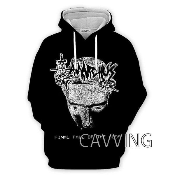 

men's hoodies & sweatshirts fashion women/men's 3d print anarchus-rock hooded harajuku hoodie clothing, Black
