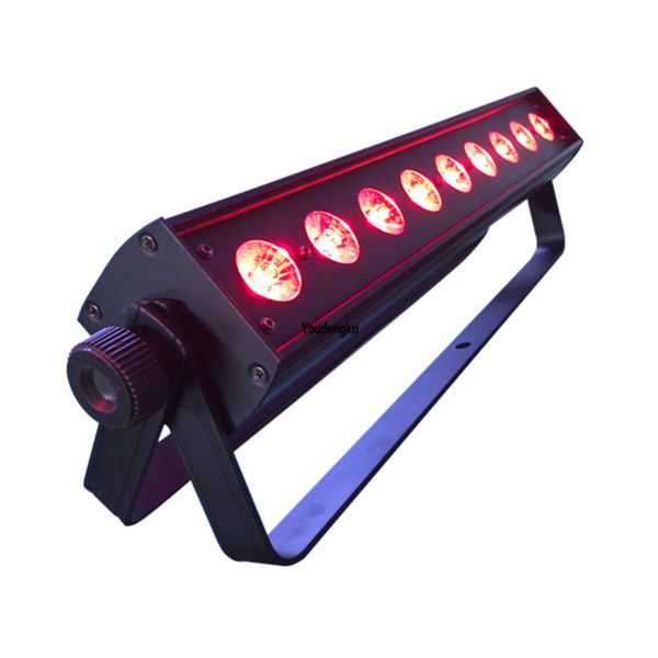 

2pcs wifi control 9*18w disco dj rechargeable battery powered slim wall washer wireless dmx led stage light bar