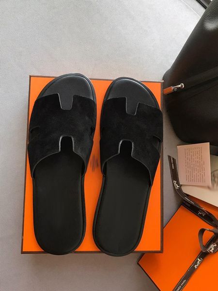 

luxurys slides mens slippers summer sandals beach slide flat platform men sandali bathroom home shoes flip flops striped causal slipper with, Black