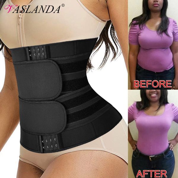 

waist trainer cincher corset for women weight loss slimming body shaper neoprene trimmer belt sauna sweat fat burner straps
