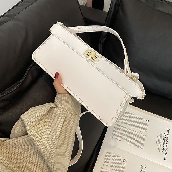 

handbag portable buckle horizontal shaped simple women's bag deals73tt