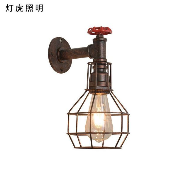 

wall lamp vintage nordice crystal bedroom light wood bedside aisle