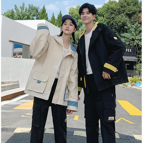 

men's jackets casual style bigger pocket white black 2021 spring autumn jacket streetwear bomber clothes plus asian oversize s-3xl, Black;brown