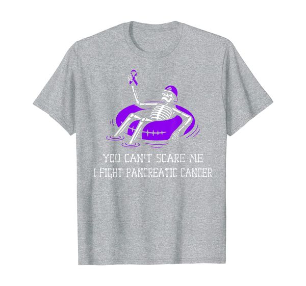 

Can't Scare Me I Fight Pancreatic Cancer Skeleton T-Shirt, Mainly pictures