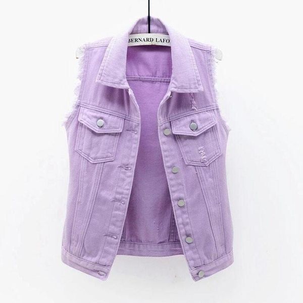 

women's vests 2021 high street autumn women sleeveless vest denim plus size 5xl ladies outerwear casual waistcoat jeans jackets, Black;white