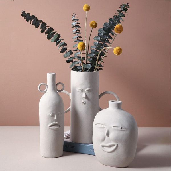 

vases nordic vegetarian ceramic vase ins home living room decoration flower arrangement creative dried ornaments