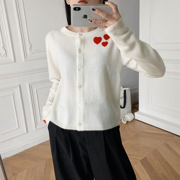 

women's jackets runway elegant red peach heart knit cardigan wool white slim women fashion sweet long sleeve single breasted coat mhqd, Black;brown