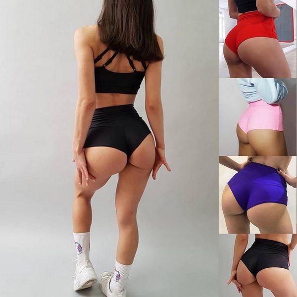 

women's shorts 2021 summer workout fitness seamless biker women high waist female clothing push up short elasticity breathable, White;black