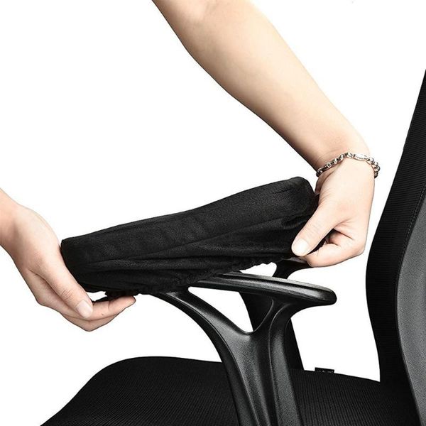 

chair covers 1 pc memory foam armrest cushion pads elbow arm rest cover anti-slip office home relief #p1