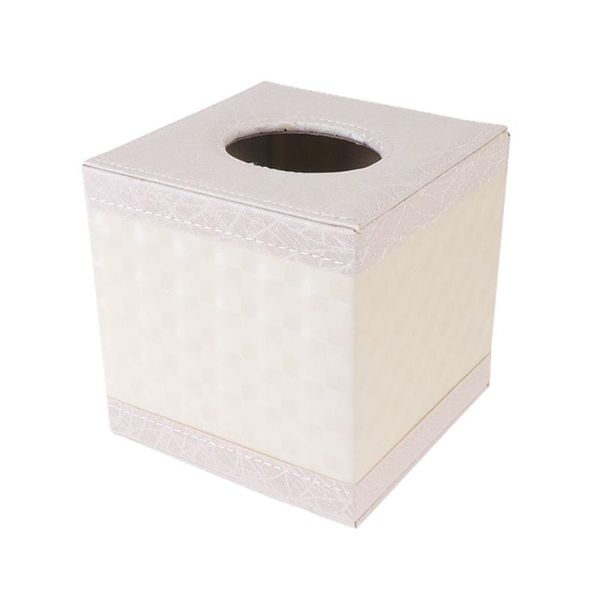 

tissue boxes & napkins leather box square white roll paper holder napkin case for home car restaurant