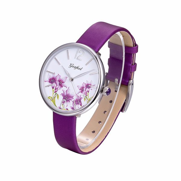 

quartz thin strap watch waterproof stainless steel fashion women's watch, Slivery;brown