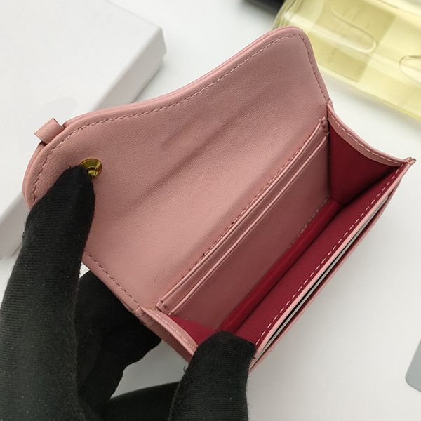 

brand designed saddle card holder wallet evening bags with sheepskin imitation small size 4color 122701 good