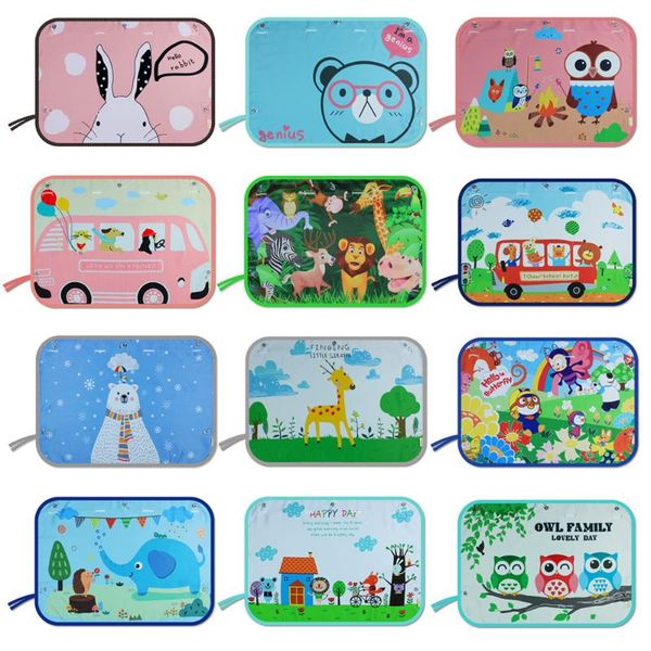 

universal magnetic car side window sunshade cover curtain sun visor protector for kids children cartoons shade