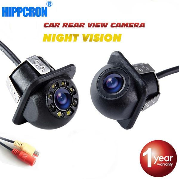 

car rear view cameras& parking sensors hippcron camera 8 led night vision reversing auto monitor ccd waterproof hd video