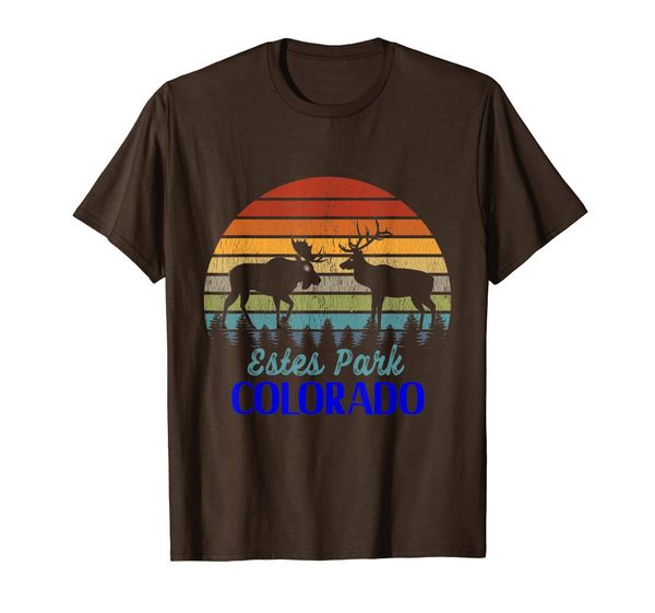 

Vintage Estes Park Colorado Elk and Moose Hunter Retro Sun T-Shirt, Mainly pictures