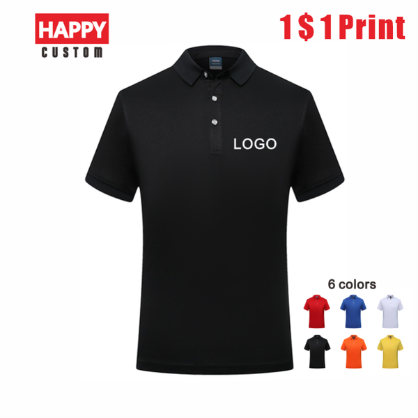 

men's polos short sleeve shirt custom print embroidery business casual breathable 4xl, White;black