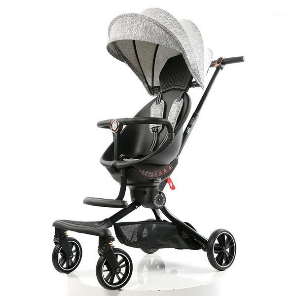 

sliding baby stroller lightweight foldable two-way high landscape1