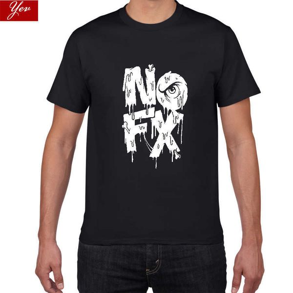 NOFX Alternative Pop/Rock Tshirt uomo Punk Revival Unisex Comoda T-Shirt Traspirante Punk-Pop 100% cotone Uomo Streewear 210629