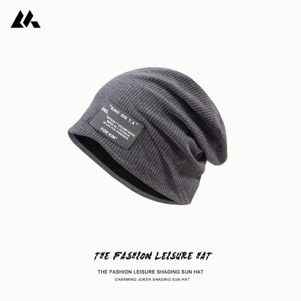 

net red fried street hat women's spring summer versatile woolen thin style fashion knitting pile hat men, Black;white