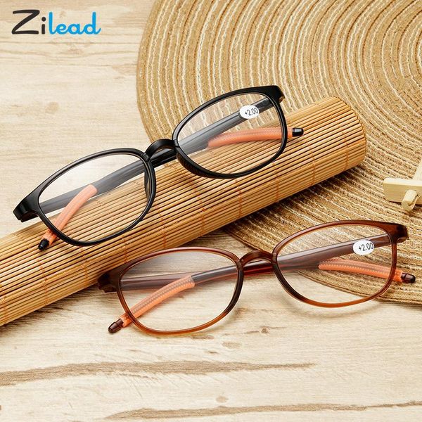 

sunglasses zilead resin presbyopic glasses tr90 frame clear lens balck brown color fashion comfortable for women men +1.0+1.5+2.0+3.5+4.0, White;black