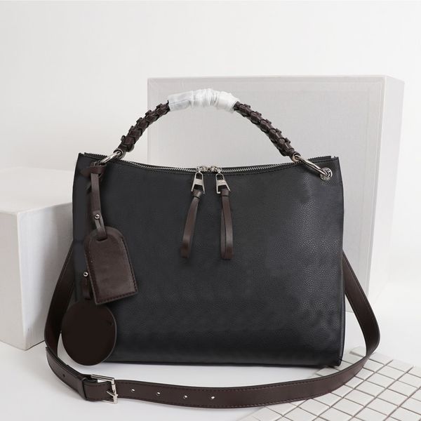 

beaubourg hobo large handbag tote bag hollow letter braided handle zipper closure genuine leather women handbags 30cm