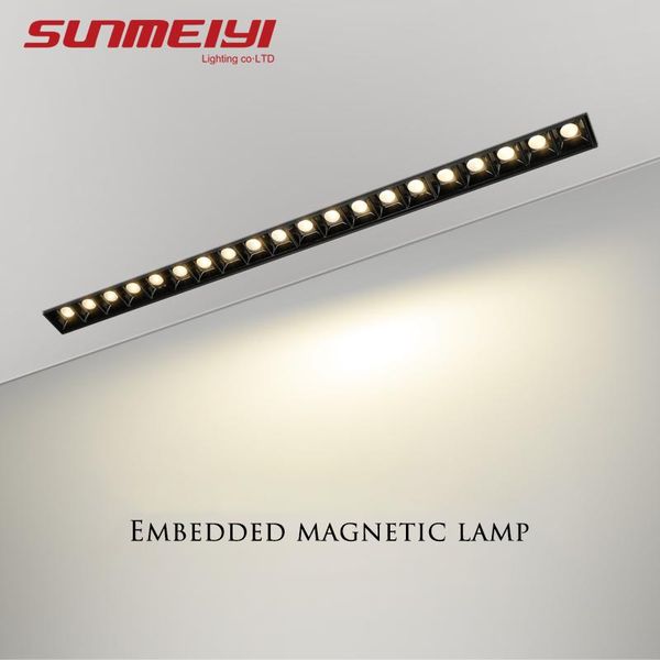 

spotlights magnetic led spotlight downlight living room recessed grille lamp ceiling narrow edge floodlight stores indoor lighting