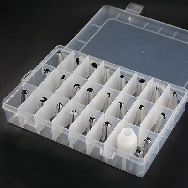 

cake tools arrival 24 pcs difference style diy dessert decorating tip sets with box russia icing piping nozzles pastry tips