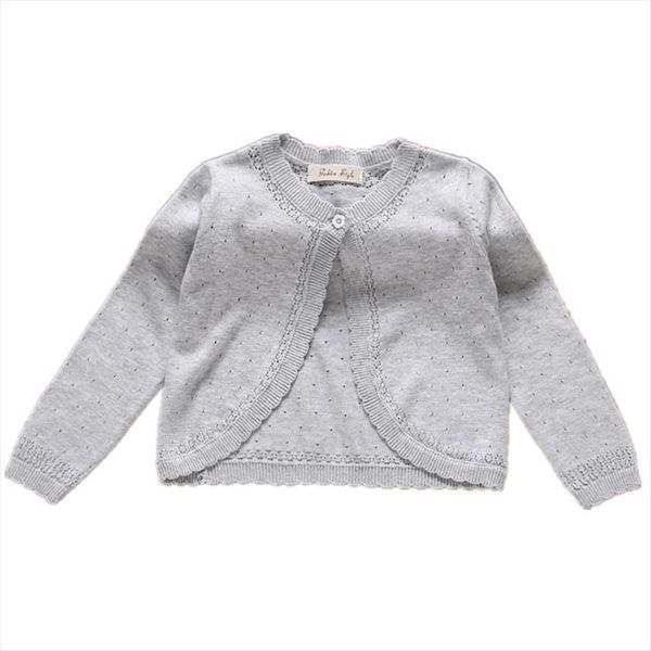 

gray plain children girls cardigan sweater for kids pink cotton coat 1 2 3 4 6 8 11 years old, Blue