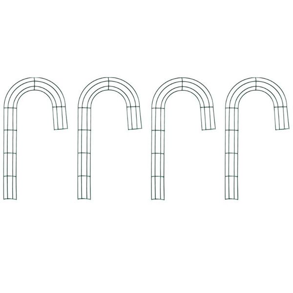 

decorative flowers & wreaths 4pcs xmas iron wreath frame accessory garland