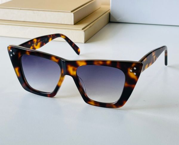 

havana grey shaded cat eye sunglasses sonnenbrille fashion glasses for men sun shades 100% uv protection eye wear with box, White;black