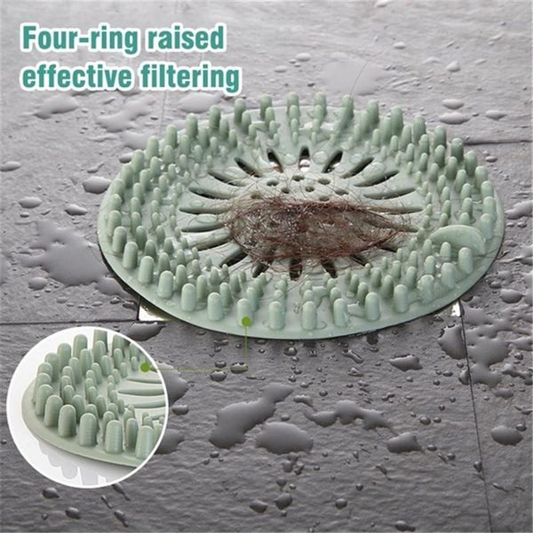 

sink drain filter hair water plug anti clog shower cover for kitchen bathroom four-ring raised effective strainer bath mats