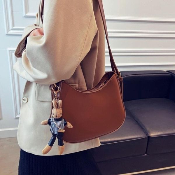 

evening bags autumn winter texture small bag 2021 women's fashion versatile messenger single shoulder bucket