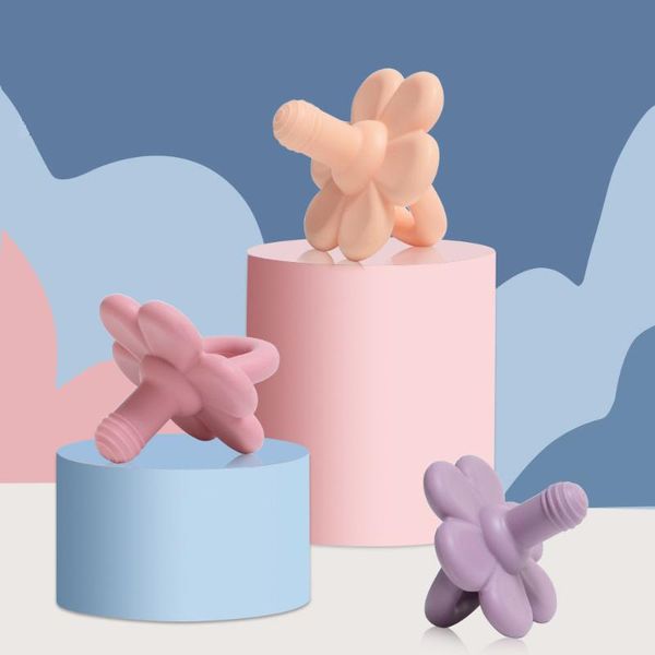 

pacifiers# 1pcs baby silicone pacifier food grade safety full flower round head