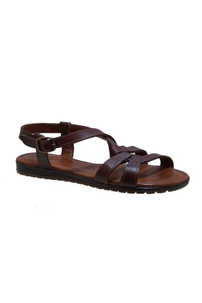 

sandals coffee genuine leather female 087.1491, Black