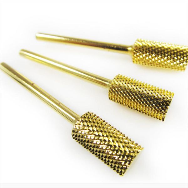 

nail art kits golden alloy drill bit diamond electric manicure cutter machine rotate remove head accessories tools grinding