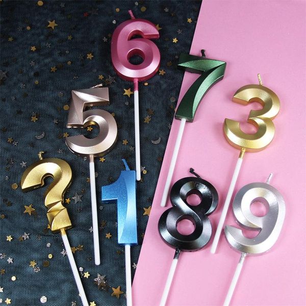 

other event & party supplies birthday candles 1 2 3 4 5 6 7 8 9 0 gold kids for cake decoration