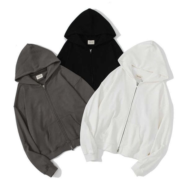 

2020 new fashion brand fog season 6 os zipper hooded sweatervj6k, Black