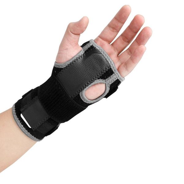 

wrist support hand brace carpal tunnel splint-arthritis protector glove relieve, Black;red