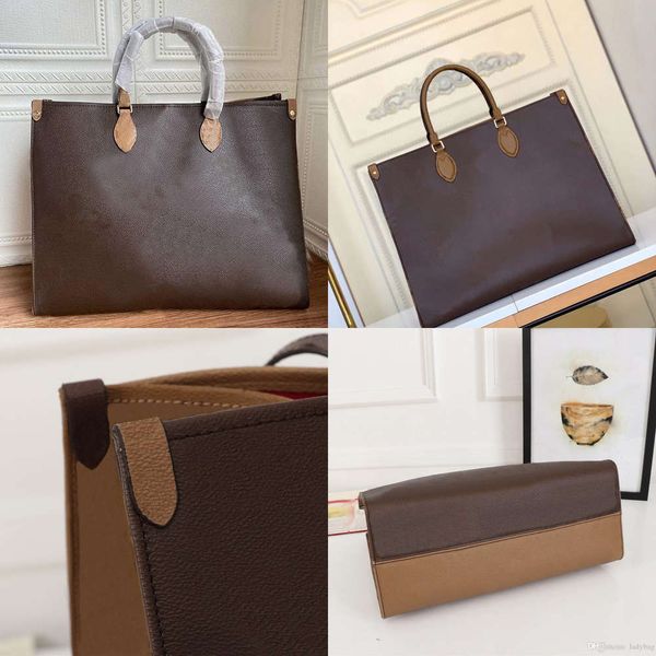 

casual large size classic bag style leather canvas letter brown black flower woman ladies shopping totegenuineleather