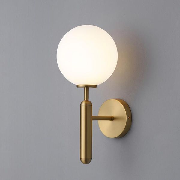 

wall lamps modern glass lamp gold led light fixtures for home decor bedroom bathroom mirror lights nordic indoor luminaire e14