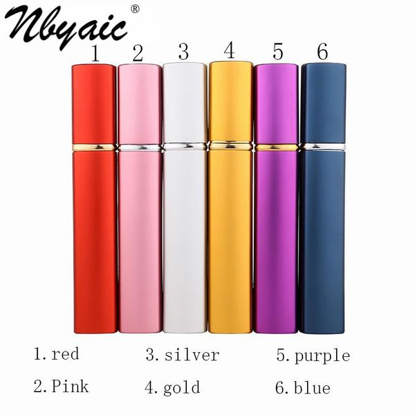 

storage bottles & jars nbyaic 100pcs perfume bottle 12ml portable aluminum spray with fine mist glass liner empty press for bottling