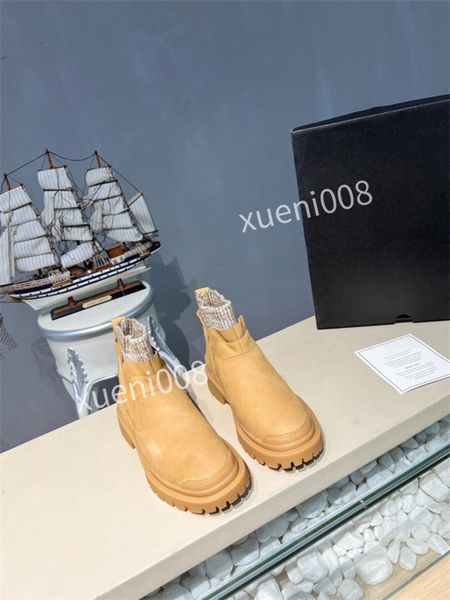 

luxury womens boots printing boots platform work boot snow lady star ankle trail designer winter shoes rx211004, Black