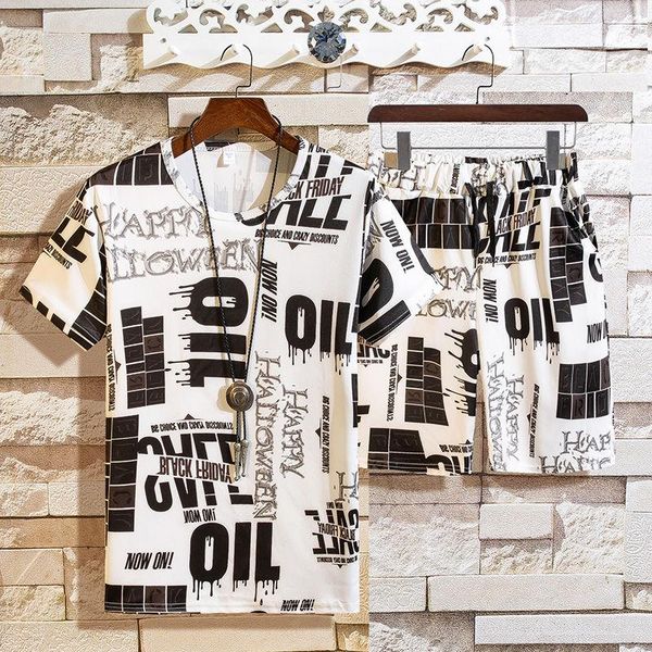 

suit/short sleeve [ice silk suit] lihaoke summer short suit men's casual sports tracksuits, Gray