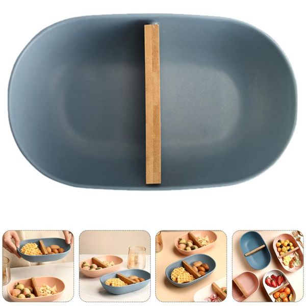 

1pc compartment dried fruit dish breakfast bowl ceramic snack bowls