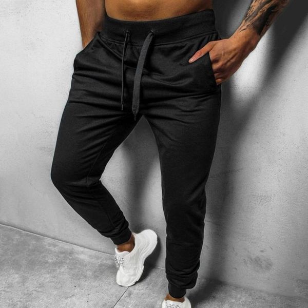 

men's pants sport stylish close fit trousers men convenient, Black
