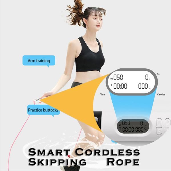 

smart cordless skipping rope counting exercise weight-bearing fitness weight loss indoor sports jump ropes