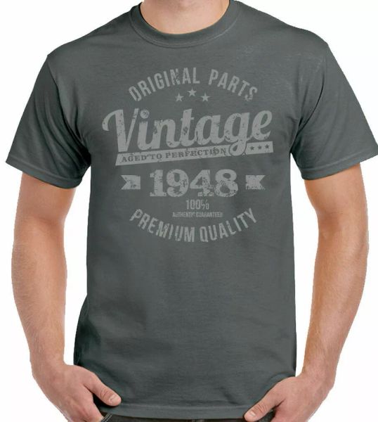 

73rd birthday 1948 mens 73 years old gift vintage year quality, White;black
