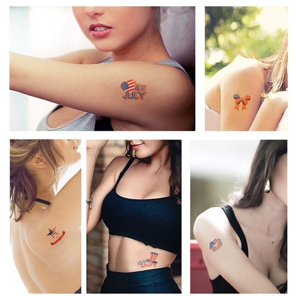

temporary tattoos waterproof tattoo sticker america usa flag tatoo independence day tatto fake ws152