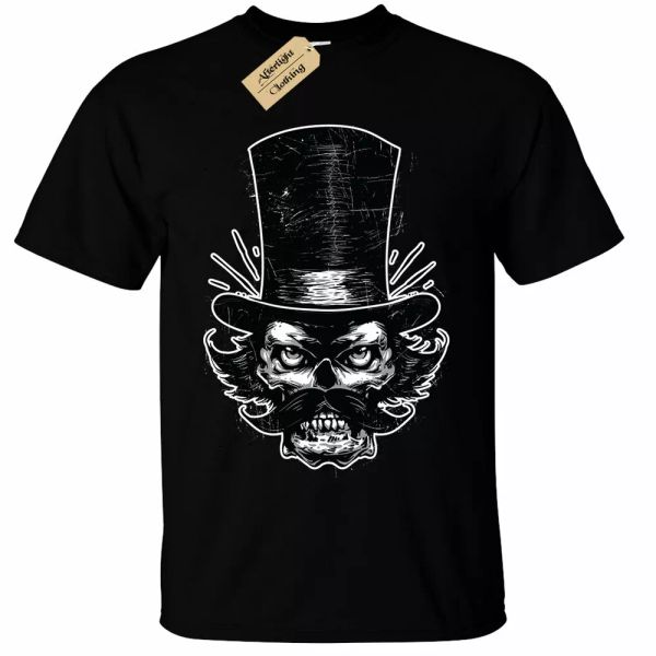 

the brawler camiseta hombre calavera, White;black