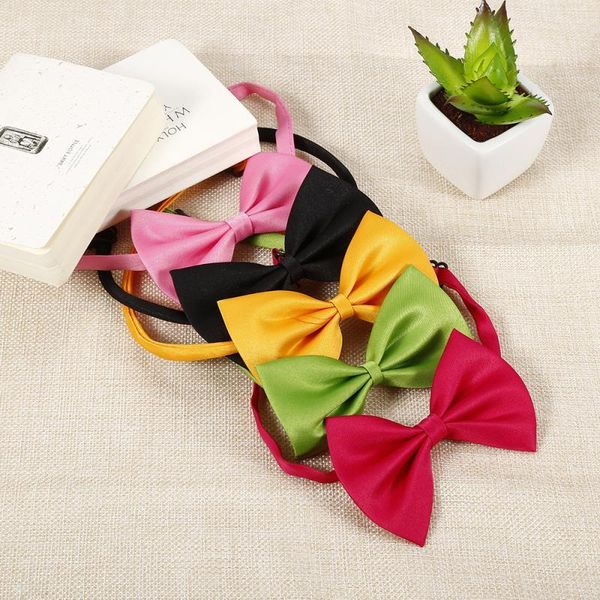 

dog apparel 50 pcs wholesale pet cat tie adjustable strap for collar dogs accessories bow puppy ties supplie